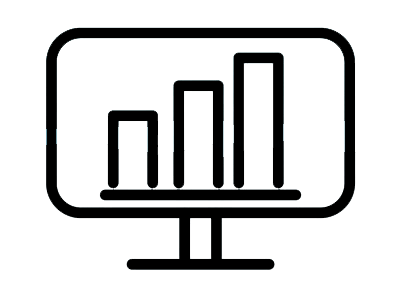 graph on screen icon